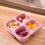 Bento-Box mit 4 Fächern – Weizenstroh, mikrowellengeeignet 5