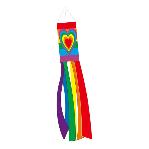 Farverig polyester vindpose 100 cm til haven 1