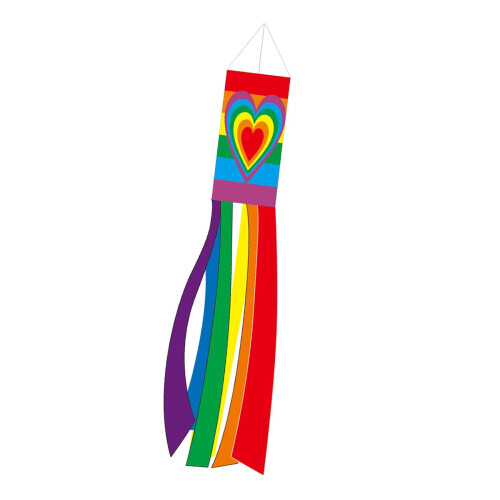 Farverig polyester vindpose 100 cm til haven 2