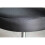 Housse de coussin ronde pour tabouret, noire, coton-polyester, 33 cm 3