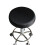 Housse de coussin ronde pour tabouret, noire, coton-polyester, 33 cm 4