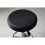 Housse de coussin ronde pour tabouret, noire, coton-polyester, 33 cm 5