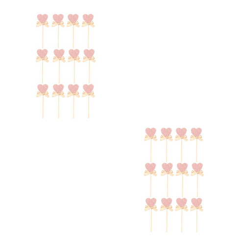 40Pièces Cake Picks Papier Multicolores Décorations Pour Dessert 1