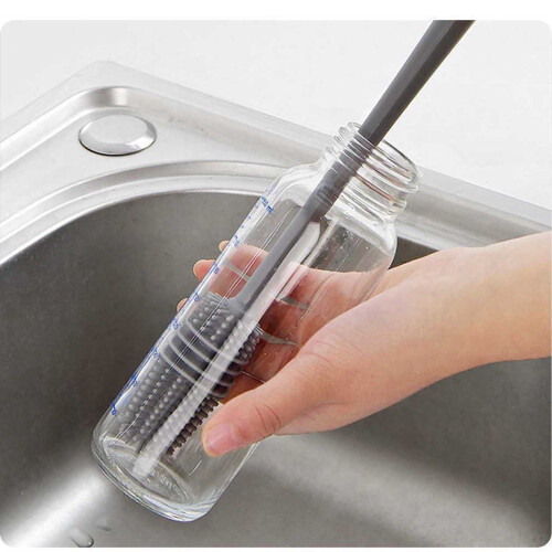 Brosse à godet flexible à 360 avec long manche – 1 pièce 2