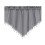 Solid Green Triangle Valance Curtain with Fringe Polyester 5