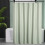 Saliegroene wafel douchegordijn 72x72 inch 2