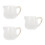 3Pcs White Ceramic Milk Jug Creative Handle Design Multi-Purpose Cup 4