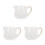 3Pcs White Ceramic Milk Jug Creative Handle Design Multi-Purpose Cup 6