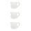 3Pcs White Ceramic Milk Jug Creative Handle Design Multi-Purpose Cup 7