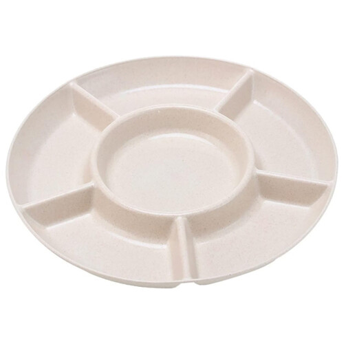 Plateau de service en plastique à 6 compartiments de 11,2 po 1
