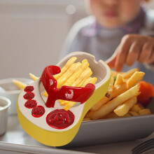 Bol à frites en céramique en forme de pied