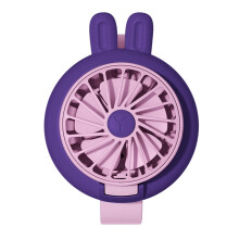 Ventilatore da polso portatile ricaricabile tramite USB – 3 velocità, viola