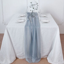 Šifónový běhoun Dusty Blue72x21,6cm