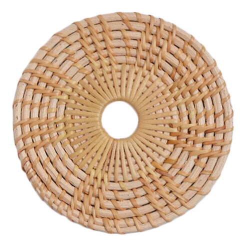 Runde Untersetzer aus Naturrattan, 8 Stück