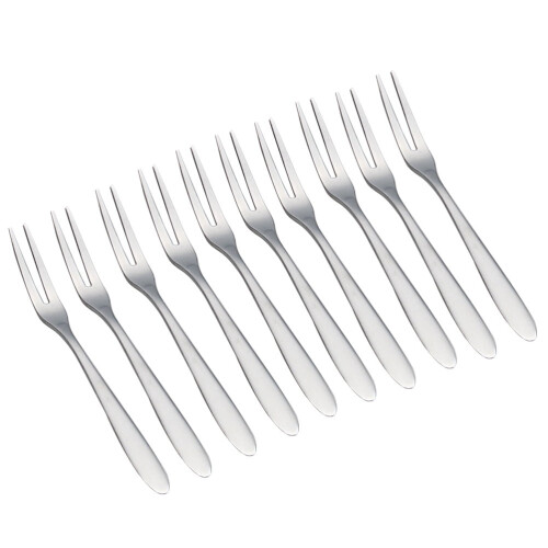 Fruktgafler i rustfritt stål, 14 cm sett