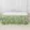 Jupe de table en taffetas vert sauge 427 cm x 74 cm 1