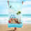 Telo mare in microfibra 76x152 cm, resistente alla sabbia, leggero 1