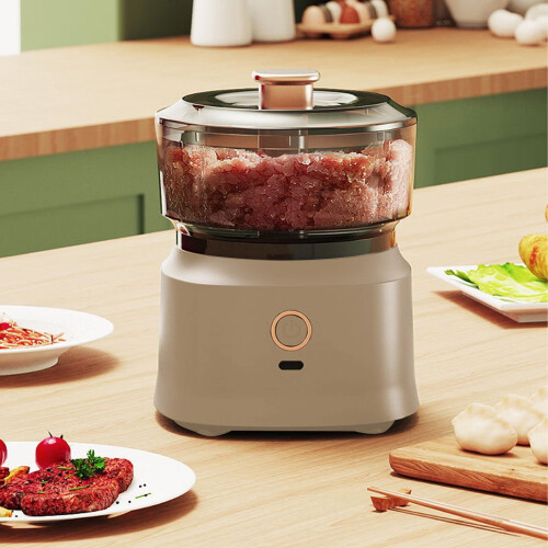 Draadloze knoflookhakker 350 ml mini-foodprocessor