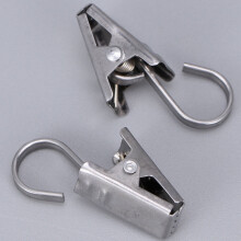 Stainless Steel Curtain Hooks 36-Pack