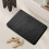 Black Polyester Floor Rug 60x40cm 4