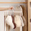 Space Saving Adjustable Garment Racks Clothes Hanger-pink brown 3