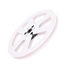 Aufwickelspule 7 Zoll Weiß, 6 Löcher NAB-Flansch 0.64 cm