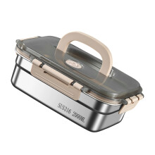 Multipurpose Stainless Steel Lunch Box With Lid For Meal-2000ml