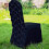 Clúdach Cathaoirleach Spandex Rosette Satin Dubh 1