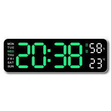 Ceas deșteptător digital LED cu calendar și afișaj de temperatură