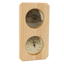 Wooden Sauna Thermometer and Hygrometer Wall Mounted