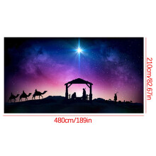 Wesołych Świąt Bożego Narodzenia Osłona na bramę garażową 480x210cm