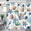 Nautisk sjøstjerne dusjforheng 72x72 tommer polyester 1