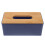 Couvercle de boîte à mouchoirs rectangulaire bleu foncé 1