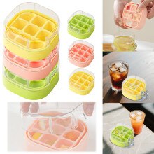 Forma de gelo de silicone com 9 cavidades – Compacta, antiaderente e fácil de usar.