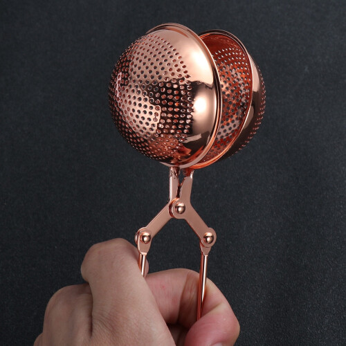 Stainless Steel Tea Infuser Strainer Rose Gold