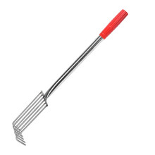 Stainless Steel Garden Rake 57 cm 6-Tine