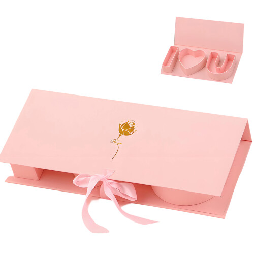 Karton-Geschenkbox in Buchstabenform,-Rosa