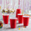Rote Einwegbecher aus Plastik, 18 oz (100er-Packung) 4