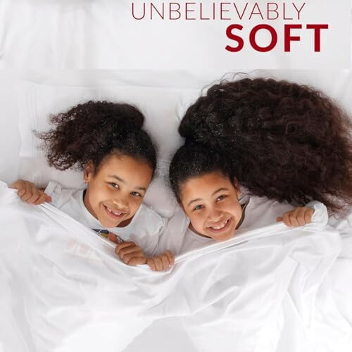 Ensemble de draps en microfibre King – Ultra-doux, à poches profondes, 2