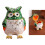Owl Shape Jewelry Case Diamonds Pattern Alloy-red and white 3