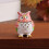Owl Shape Jewelry Case Diamonds Pattern Alloy-red and white 5