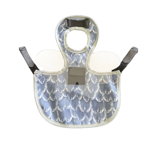 Segment d'aile amovible pare-oiseaux filet intérieur doux-Gris