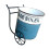 Decorative Creative Retro Iron Flower Pot Convenient Metal-Blue 1