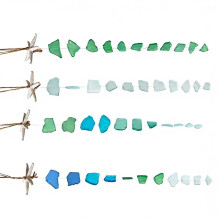 Sea Glass Wind Chimes for Outside Handcrafted Capizs Glass Wind