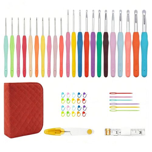 Complete Knitting Starter Set With 51Pieces Tool And Yarn
