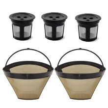 Long Time 304 Nonrust Steel Coffee Filter Set Coffee Funnel For