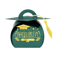 Unique Bachelor Cap Themed Decorative Keepsakes Container-Green