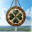 Attrape-soleil rond en vitrail, signe rond, plaques-30cm 7