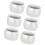 Pack of 6 Decorative Embossed Floral Pattern Napkin-Silver 1
