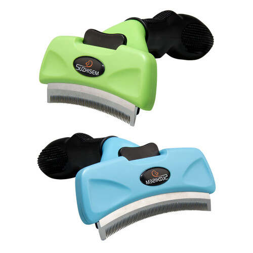 Brosse de toilettage professionnelle pour animaux de-Bleu 1